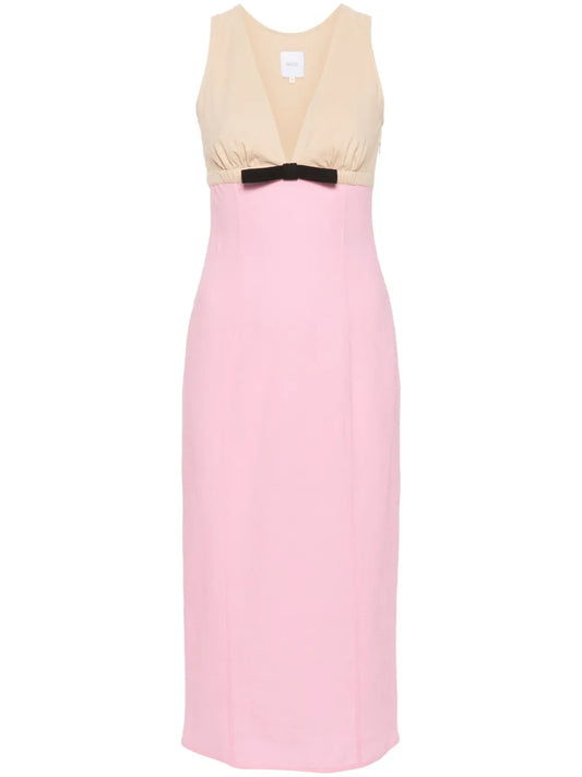 Two-Tone Midi Dress