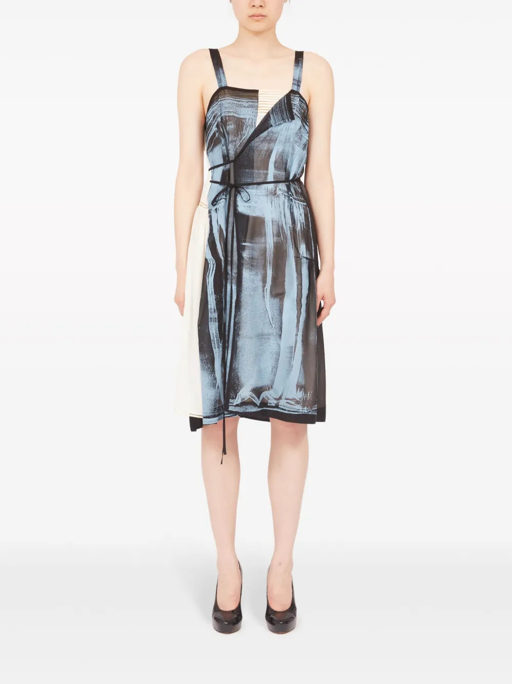Freeze-Frame Silk Dress