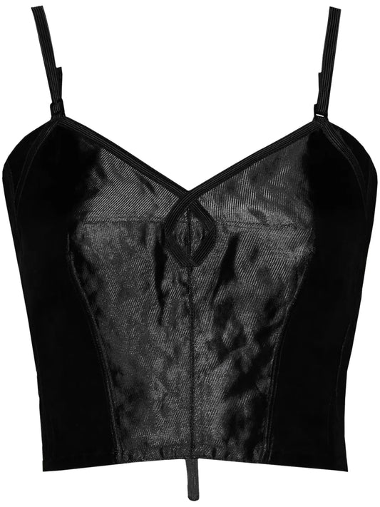 Metal Satin Vest Top