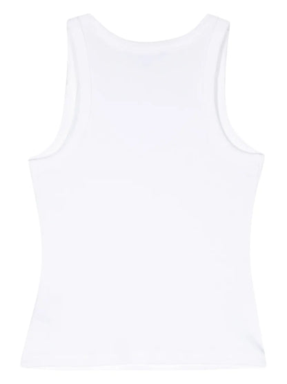 Fine-Ribbed Knitted Tank Top