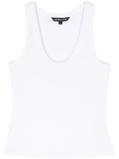 Fine-Ribbed Knitted Tank Top