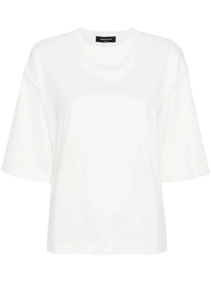 Chain-Detailed Cotton T-Shirt