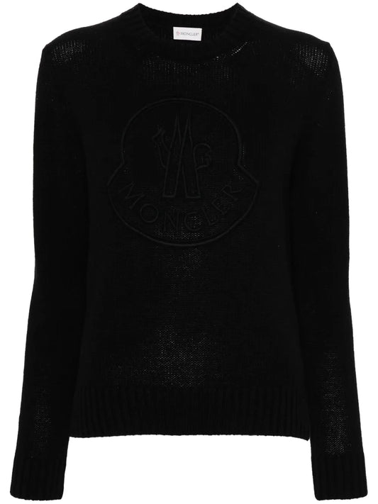 Embroidered-Logo Crew-Neck Jumper