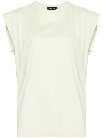 Sleeveless Cotton T-Shirt