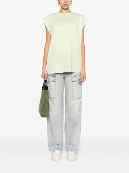 Sleeveless Cotton T-Shirt