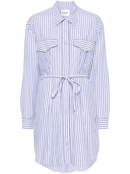 Liliane Striped Shirt Dress