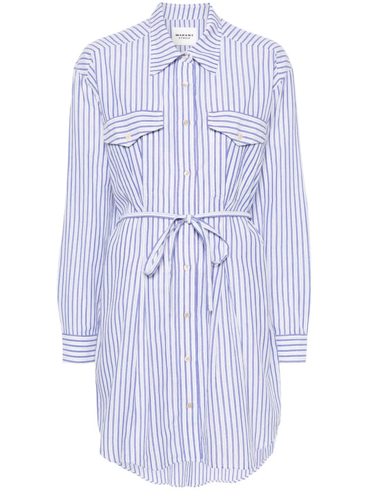 Liliane Striped Shirt Dress