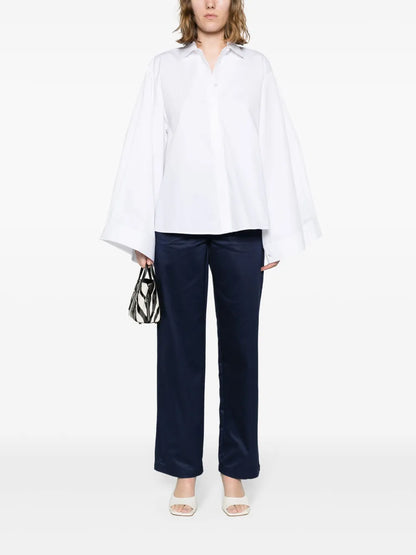 Pointed-Collar Cotton Shirt