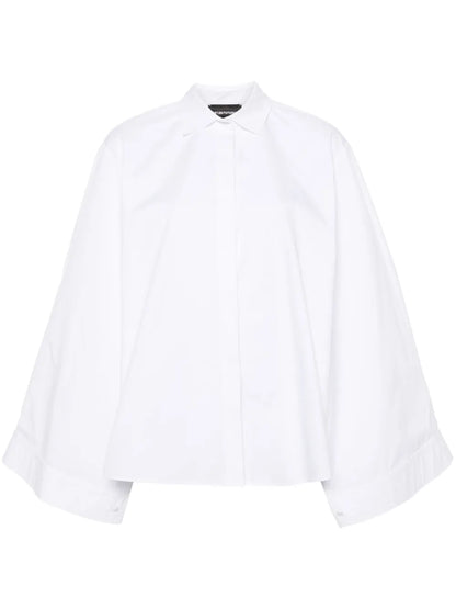 Pointed-Collar Cotton Shirt