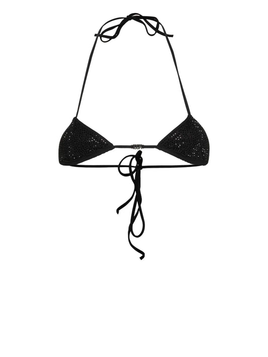Crystal-Embellished Bikini Top
