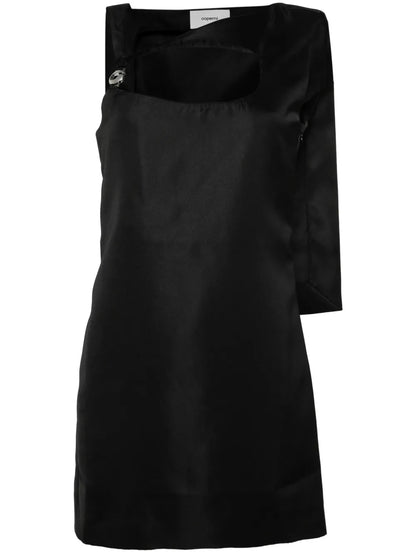 Cut-Out Cape-Effect Minidress