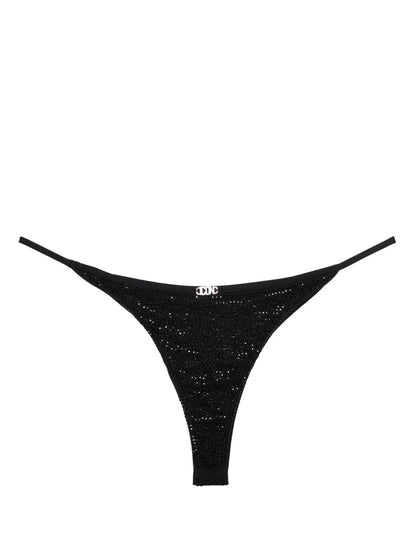 Crystal-Embellishmed Bikini Bottom