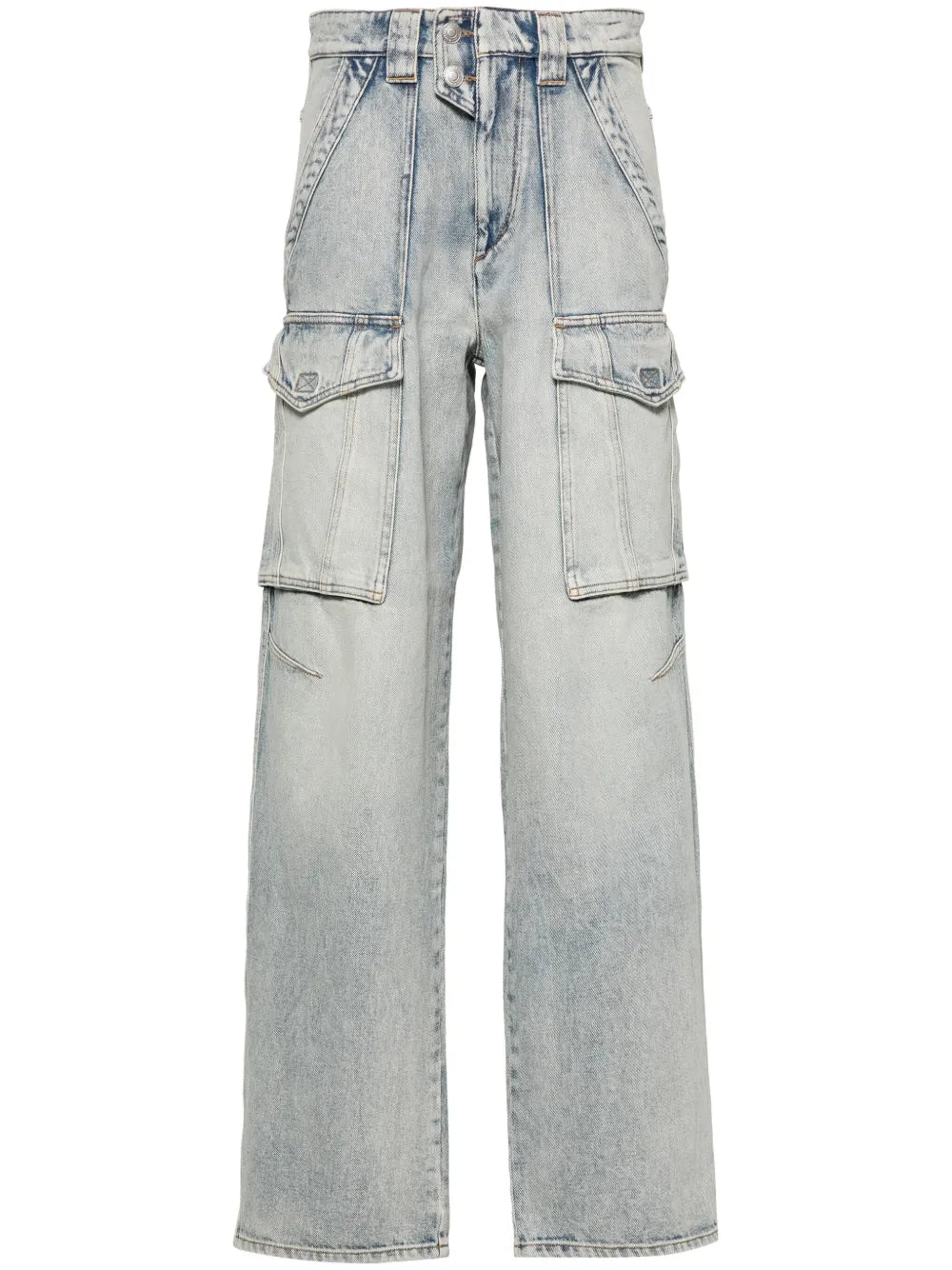 Heilani Mid-Rise Faded-Effect Jeans