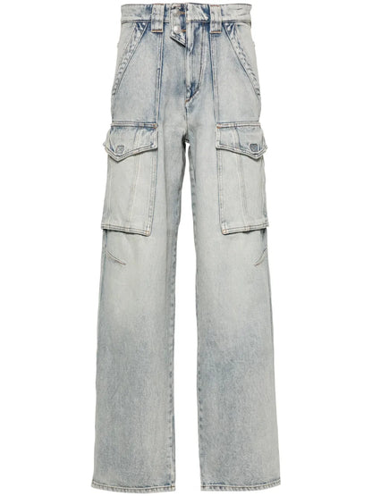 Heilani Mid-Rise Faded-Effect Jeans