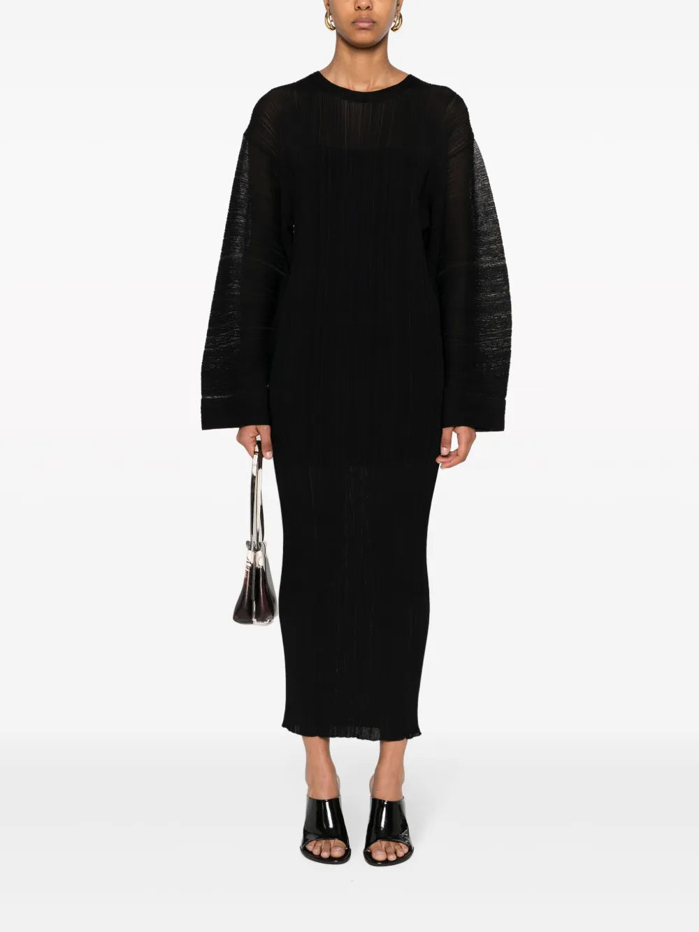 Fine Ribbed Midi Dress