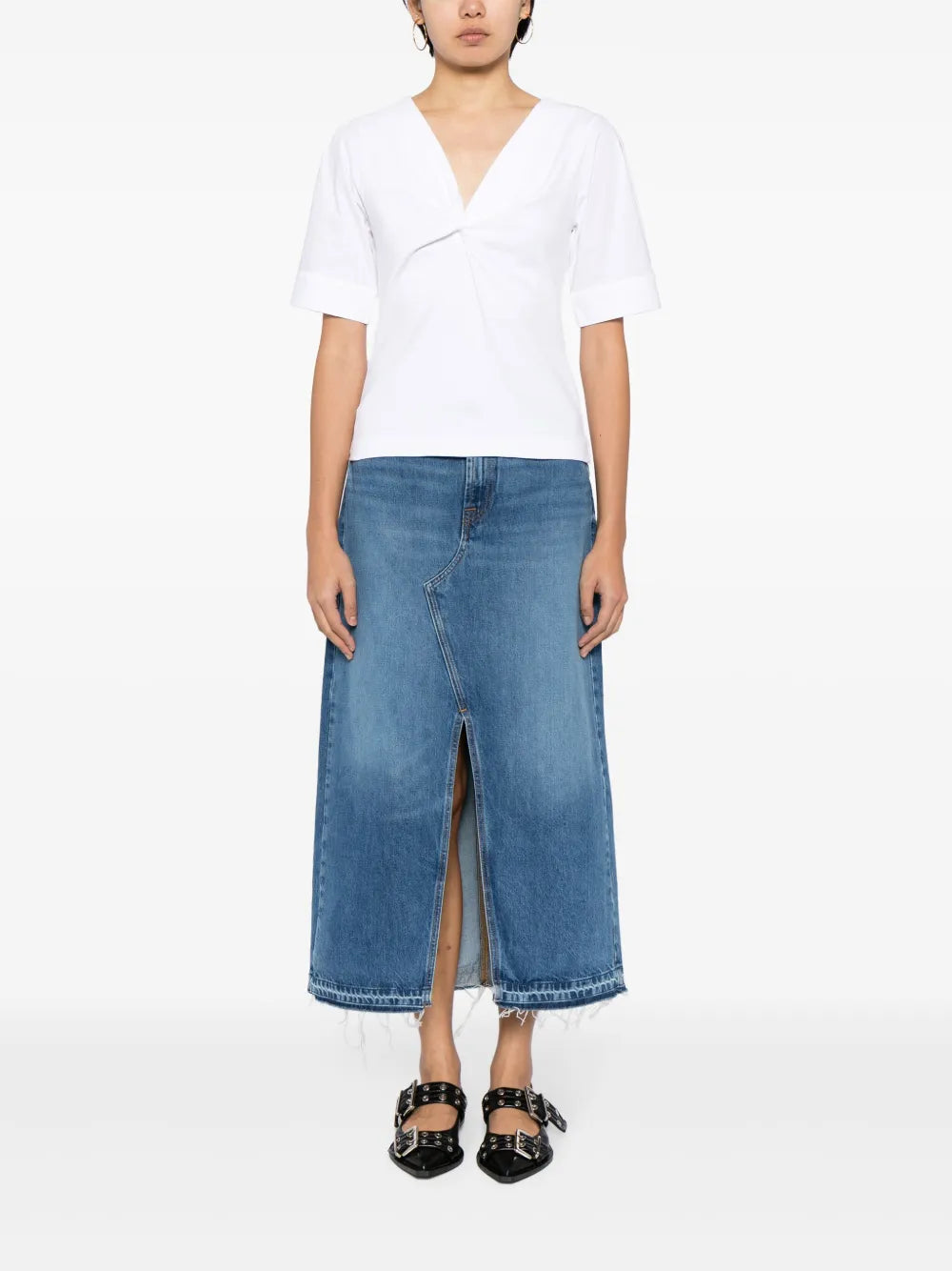 Ronelle Twist Cotton T-Shirt