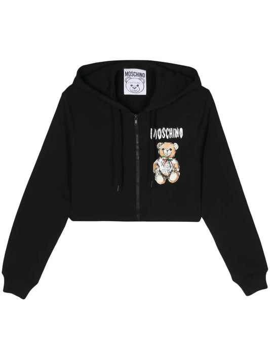 Cotton Cropped Hoodie