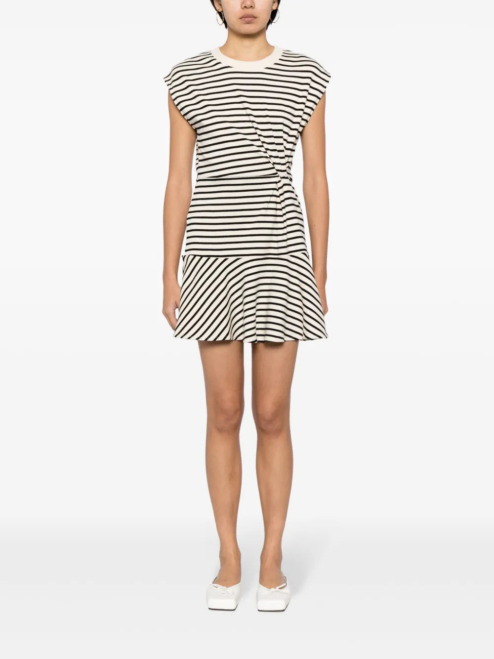 Maeve Striped Flared Dress