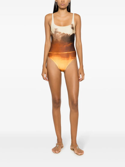 Graphic-Print Swimsuit