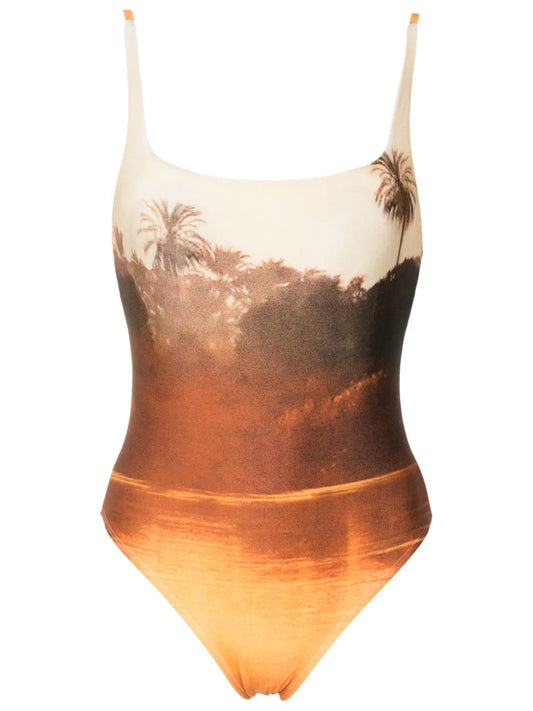 Graphic-Print Swimsuit