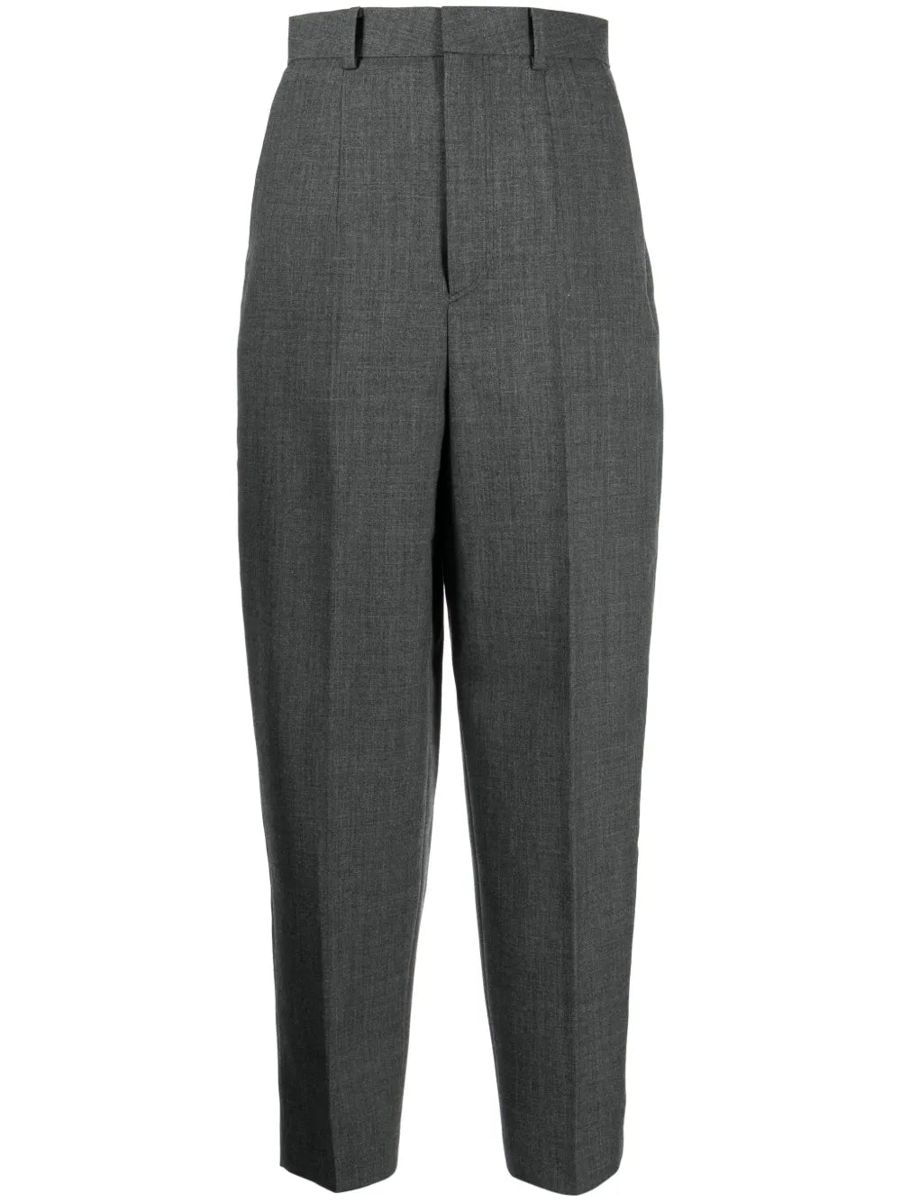 Pressed-Crease Wool Tailored Trousers