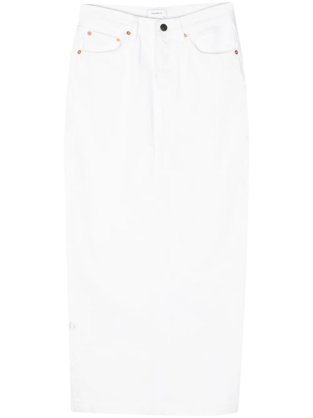 Denim Column Maxi Skirt