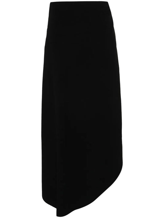 Ribbed Asymmetric Skirt