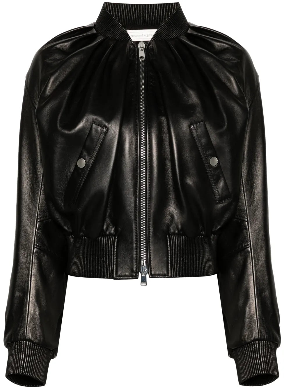 Leather Bomber Jacket