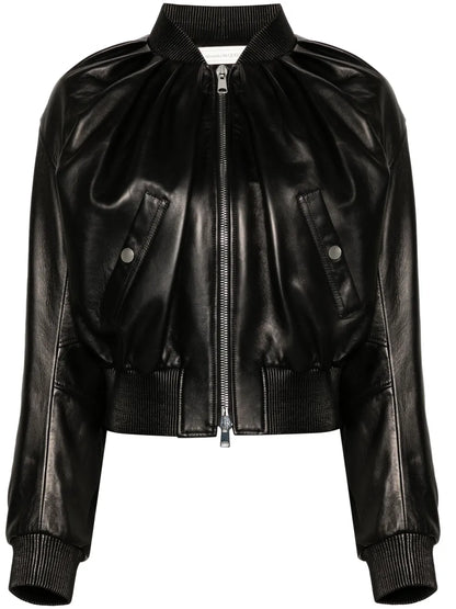 Leather Bomber Jacket