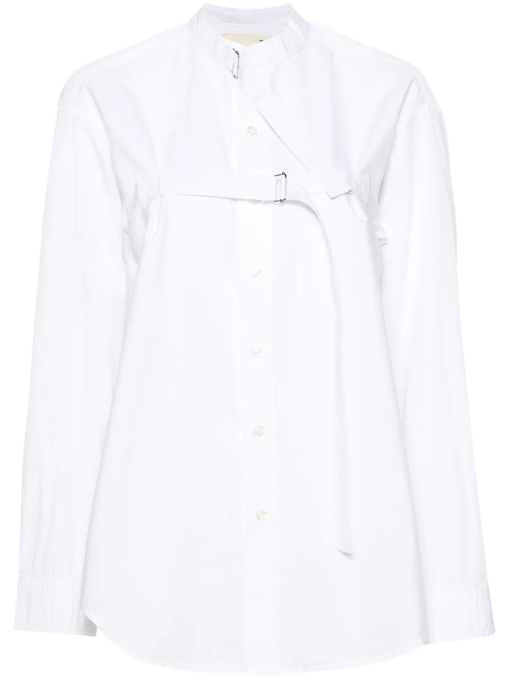 Buckle-Fastening Cotton Shirt