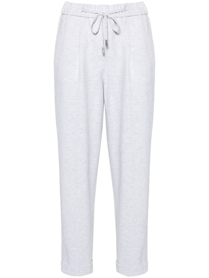 Mélange-Effect Track Pants