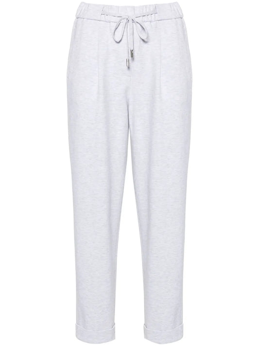 Mélange-Effect Track Pants