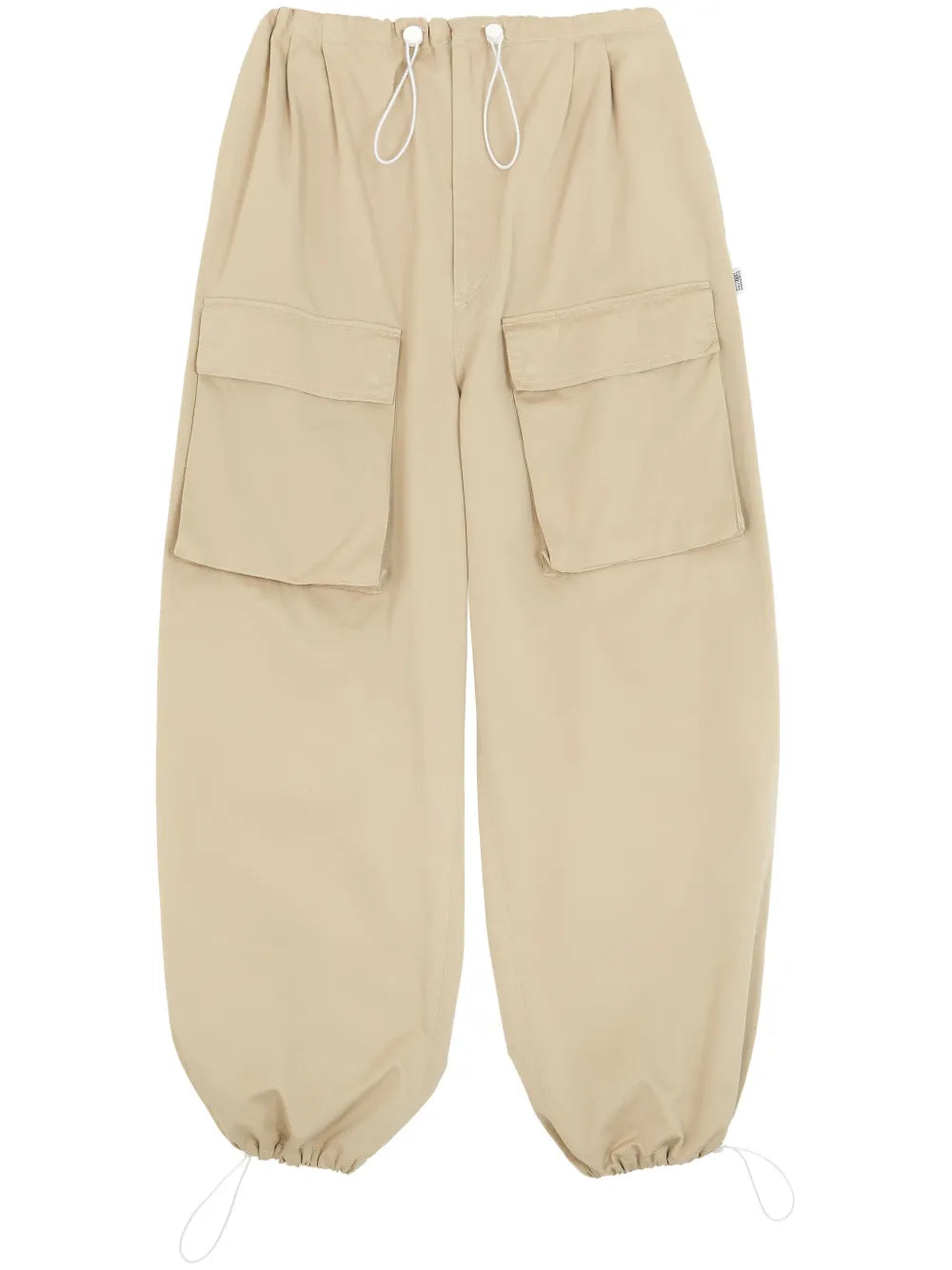 Wide-Leg Cargo Cotton Trousers