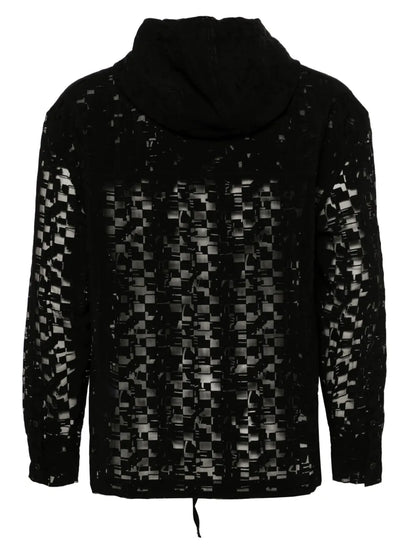 Booking Jacquard Drawstring Hoodie