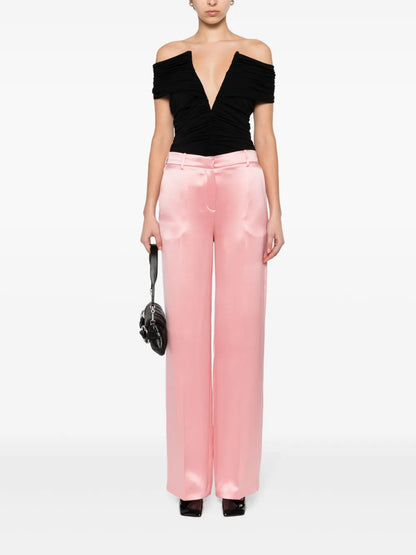 High-Waist Wide-Leg Trousers