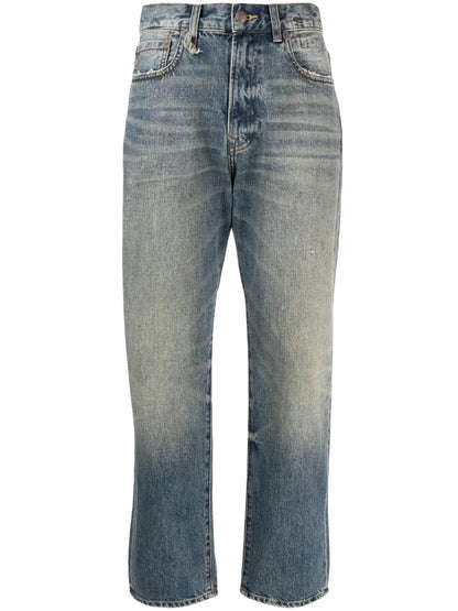 Cropped Wide-Leg Jeans
