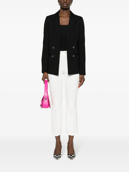 Logo-Plaque Crepe Blazer