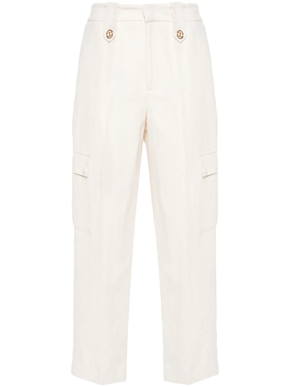 Logo-Plaque Twill Trousers