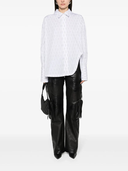 Asymmetric Striped Shirt