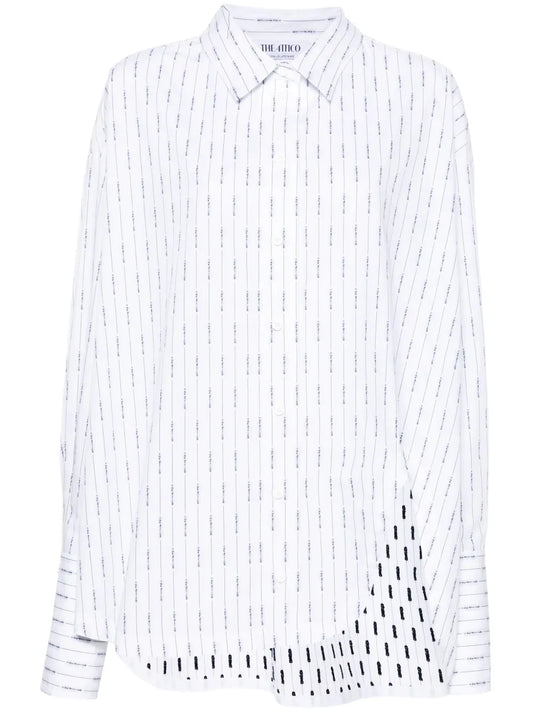 Asymmetric Striped Shirt
