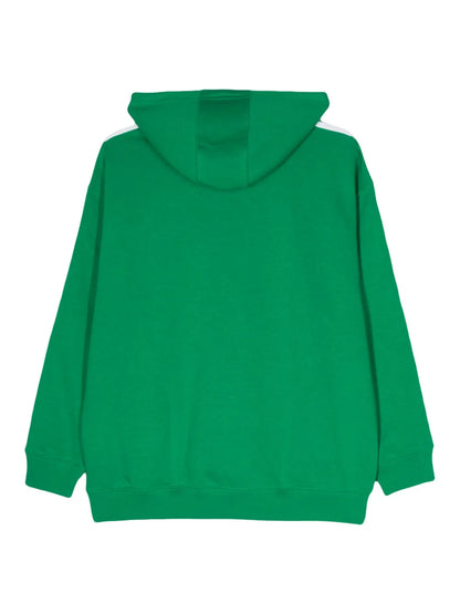 Logo-Embroidered Drop Shoulder Hoodie