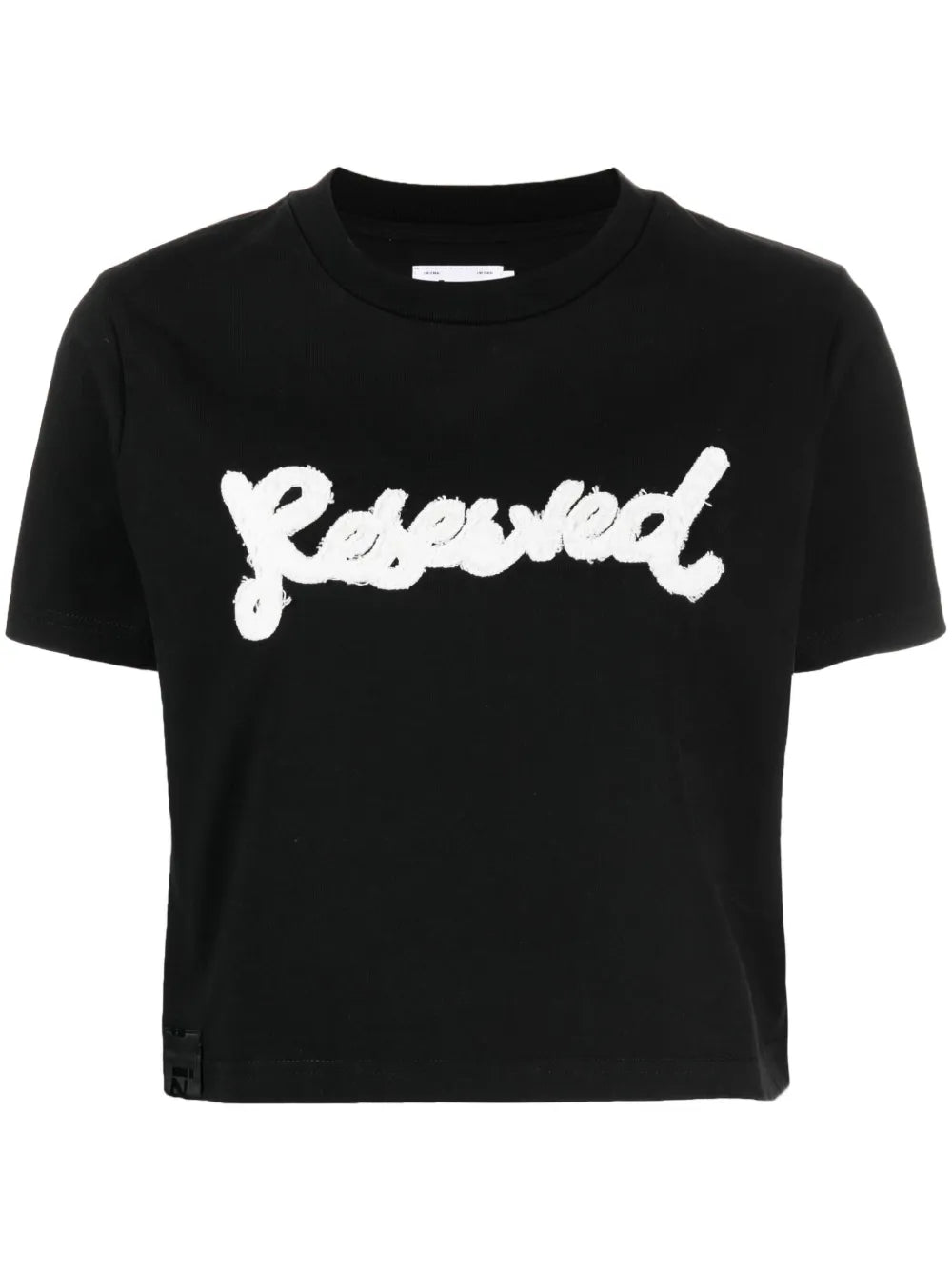 Slogan-Embroidered Cotton T-Shirt
