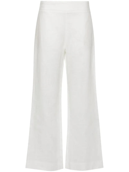 Straight-Leg Linen Trousers