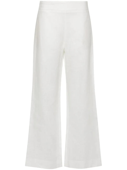 Straight-Leg Linen Trousers
