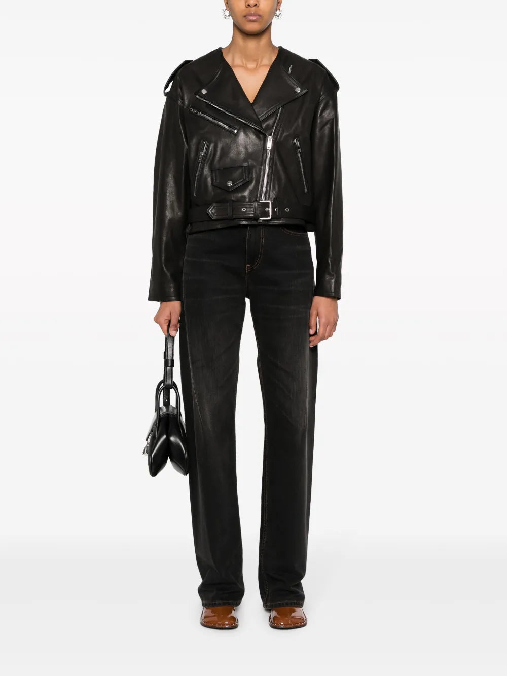 Audric Leather Biker Jacket
