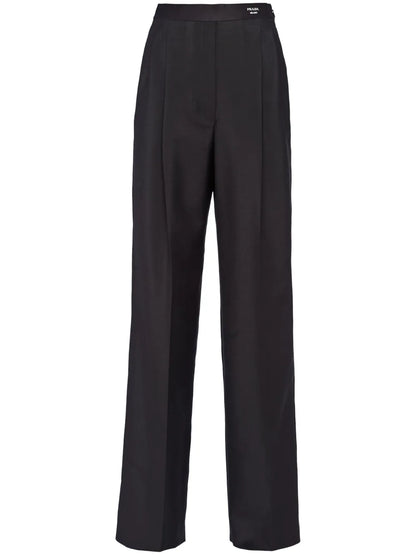 Kid-Mohair Tailored Trousers