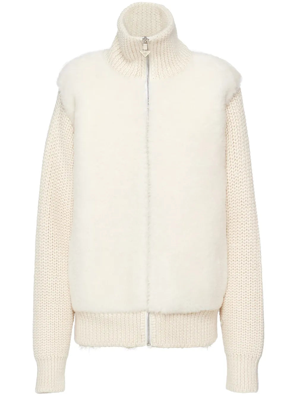 Alpaca Zip-Up Cardigan