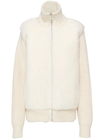 Alpaca Zip-Up Cardigan