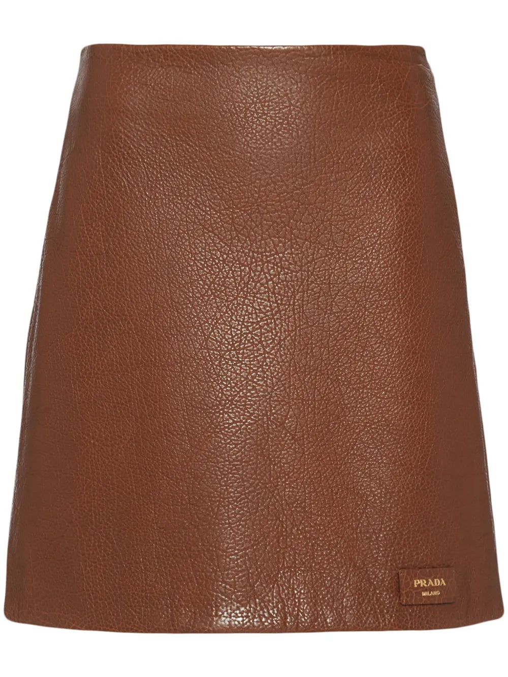 A-Line Leather Skirt