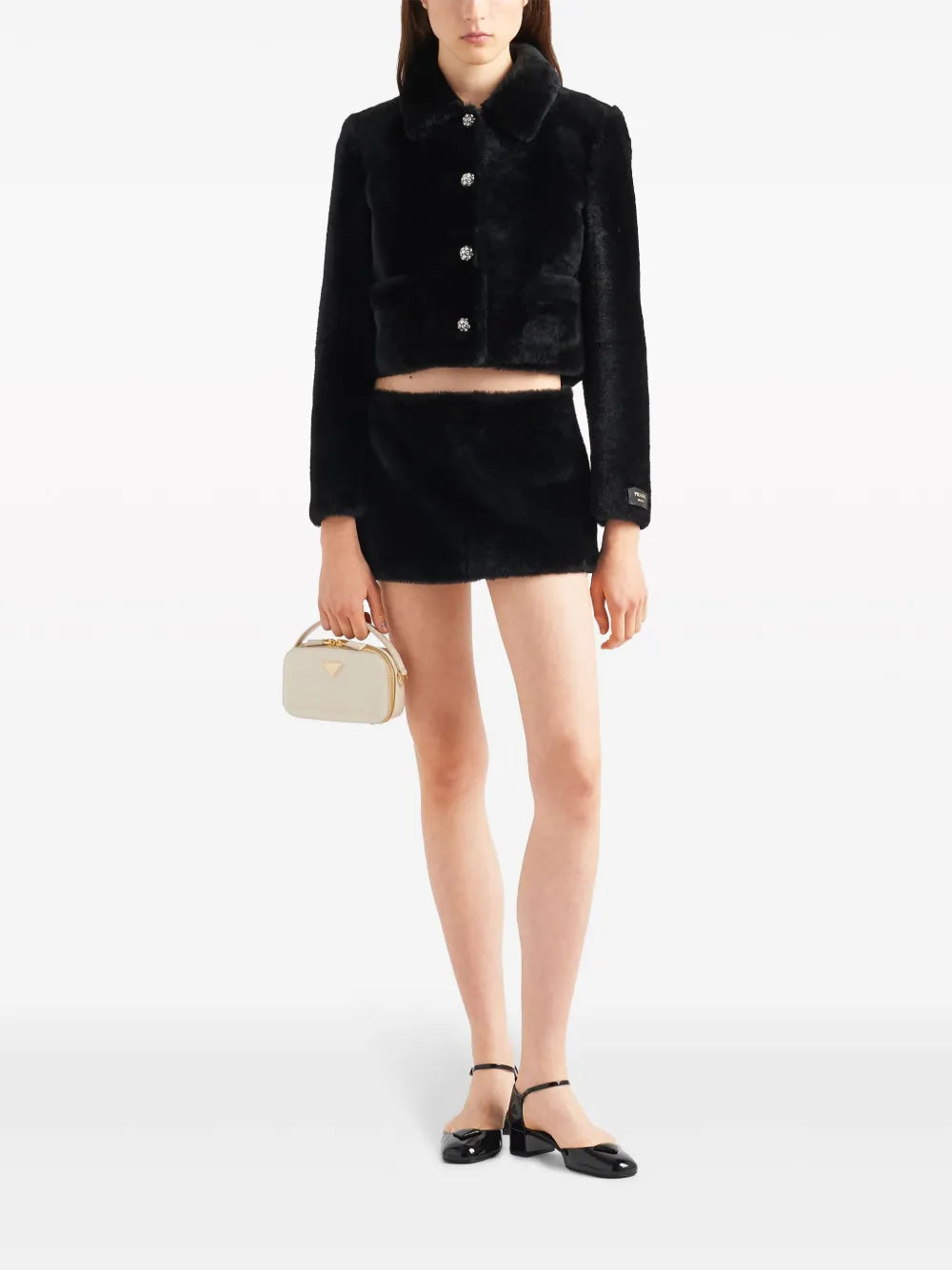 Cropped Shearling Jacket